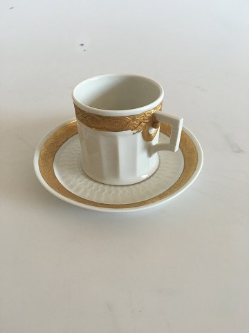 Royal Copenhagen Guld Vifte Espresso Kop og Underkop No 11548