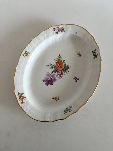 Royal Copenhagen Full Saxon Flower Oval Serving Tray No 1556