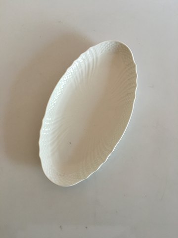 Royal Copenhagen Josephine Hvid Svejfet Oval Asiette