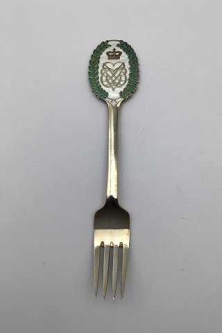 Anton Michelsen Commemorative Fork In gilded sterling Silver from 1968.