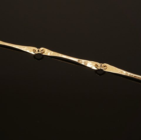 Bent Gabrielsen Pedersen, Kolding, halscollier, 
14kt guld. L: 47,5cm. V:17,2gr