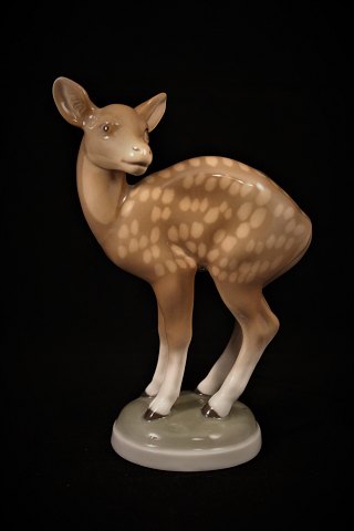 Bing & Grøndahl , B&G porselæns figur af lille "Bambi" hjorte kid. 
Højde: 17cm.