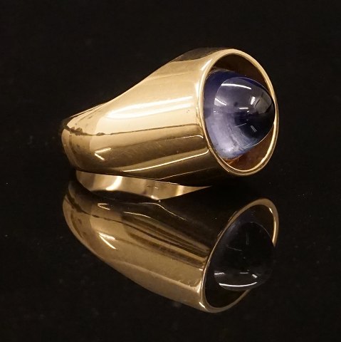 Anni & Bent Knudsen ring. Anni & Bent Knudsen, 
ring i 14kt guld. Stemplet "Bent K". Ringstr. 57