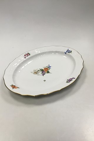 Royal Copenhagen Saxon Flower Oval Light Serving Tray No. 1556