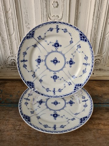 Royal Copenhagen Musselmalet halvblonde helflad frokosttallerken No. 578, 22,5 cm. 1923-35