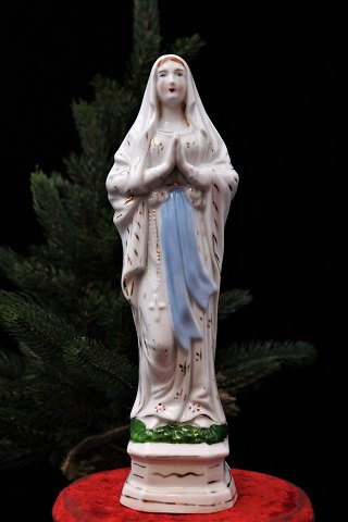 Dekorativ , gammel Madonna figur i porcelæn 
af Jomfru Maria...