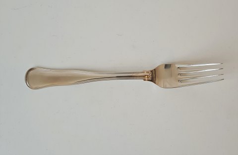 Cohr Double fluted dinner fork in silver 19.5 cm.