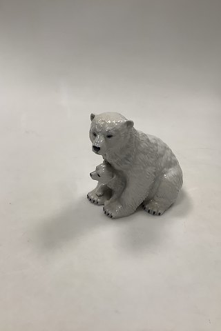 Royal Copenhagen Motherly Love Polar Bear Figurine of Mother and Young N.o 353