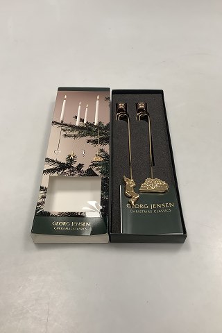 Georg Jensen Christmas Classics Lyseholder - Kravlenisse og Juletræ på kælk 2005