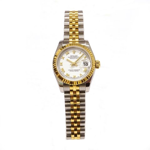 Rolex Oyster Perpetual Datejust. Gold und Stahl. 
Um 2005. D: 26mm