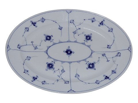 Blåmalet Riflet
Stegefad 39,5 cm.