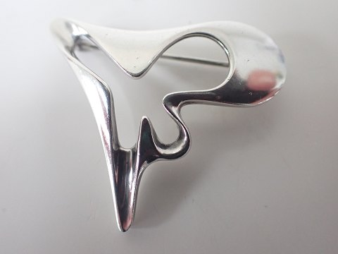 Henning Koppel /Georg Jensen sterling sølv broche "Splash" #324.