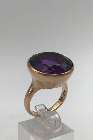 Bent Gabrielsen 14K Guld Ring (Ametyst)