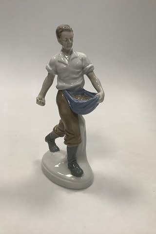 Tysk Porcelænsfigur Carl Scheidig Gräfenthal Mand sår