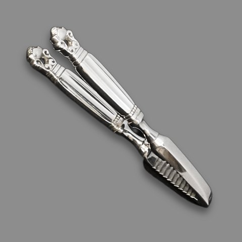 Georg Jensen, Johan Rohde; Konge/acorn silver cutlery, nutcracker