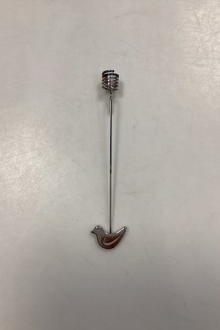 Georg Jensen Golden Christmas Lyseholder - Fugl 1991 / Palladium