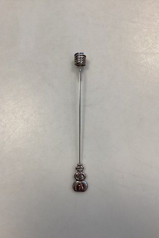 Georg Jensen Golden Christmas Lyseholder - Snemand 1999 / Palladium