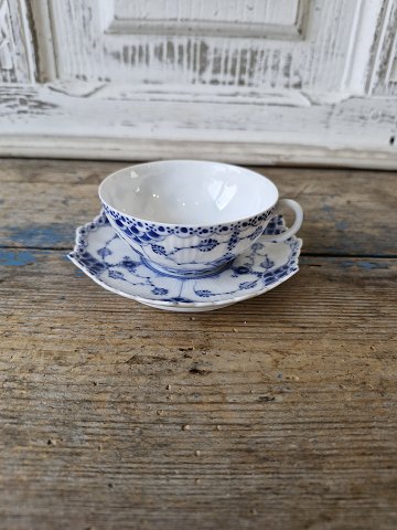 Royal Copenhagen Blue fluted full lace rare small coffee cup No. 1159