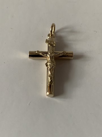 Cross with Christ pendant in 14 caratsGold stamp: 585H. 30.50 mmH. 30.50 X W. 16.29 mm