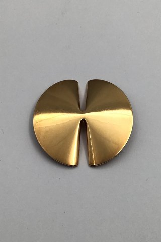 Georg Jensen 18K Guld Broche No. 1337B Nanna Ditzel
