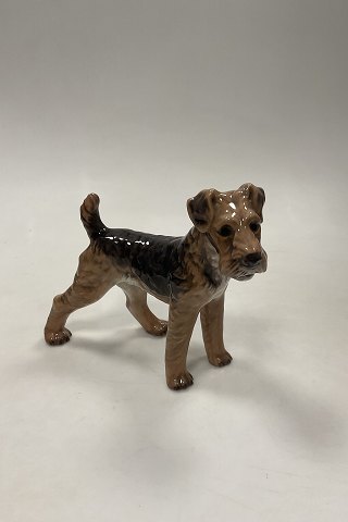 Dahl Jensen Figurine Dog Airedale Terrier No. 1079