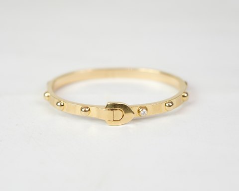 18 Karat Gold Bracelet With Diamond - Hallmarked 750 - Louis Vuitton - France