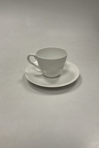 Royal Copenhagen Salto White Dinnerware Coffee Cup and Saucer