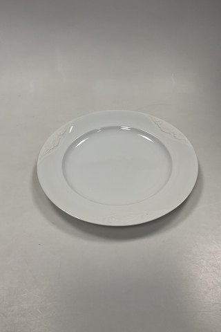 Royal Copenhagen White Magnolia with Embossed Bisque Flowers Buffet Plate No 631