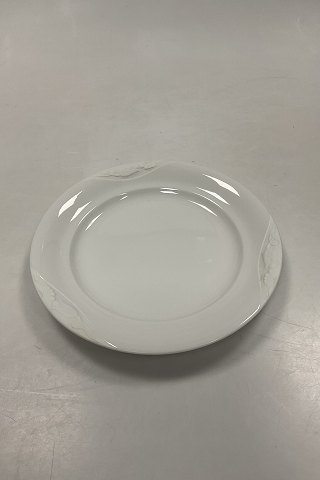 Royal Copenhagen White Magnolia with Embossed Bisque Flowers  Dessert Plate No. 
619