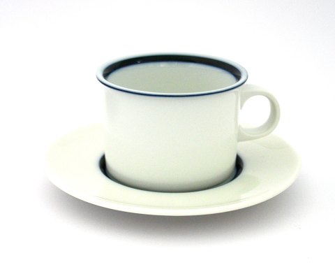 Kaffekop med underkop, Indigo, Royal Copenhagen