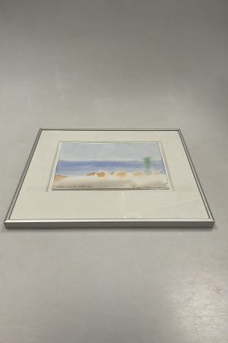 Inger Hanmann Watercolor Painting in frame 1