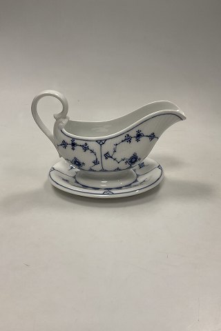 Royal Copenhagen Musselmalet Riflet Saucekande med Underskål No 200