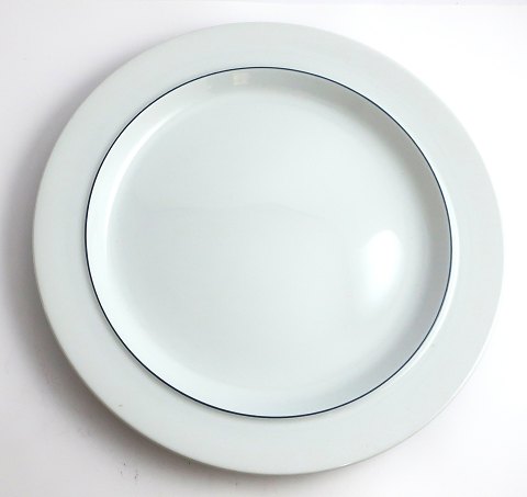Royal Copenhagen. Blåkant. Middagstallerken. Model 625. Diameter 25 cm. (1 
sortering)