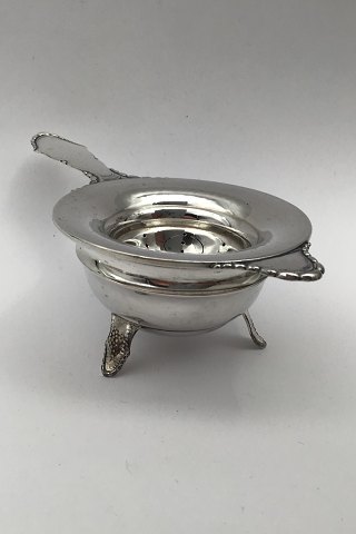 CTC/Danish Silver Christiansborg Tea Strainer and Stand