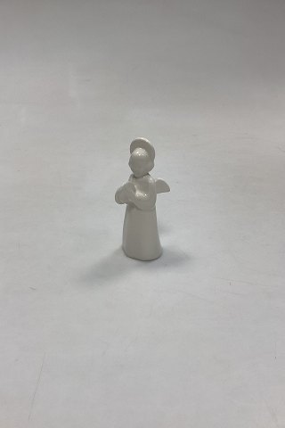 Royal Copenhagen Blanc de Chine figurine Angel with cymbals