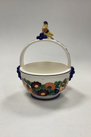 Royal Copenhagen Golden Summer Bowl with Handle