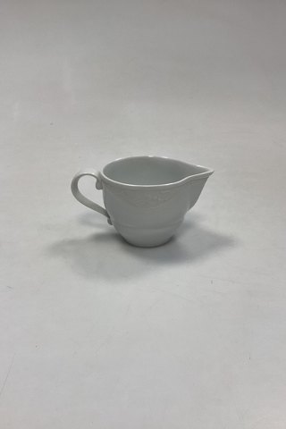 Royal Copenhagen White Magnolia with Embossed Bisque Flowers Creamer No. 394