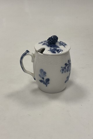 Royal Copenhagen Blue Flower Braided Mustard Cup with lid No. 8206