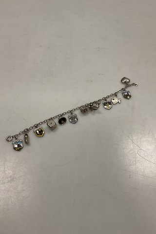 German Silver Bracelet with Charms