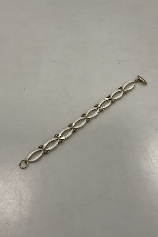 Forgyldt Sterling Sølv Emalje armbånd af Volmer Bahner & co
