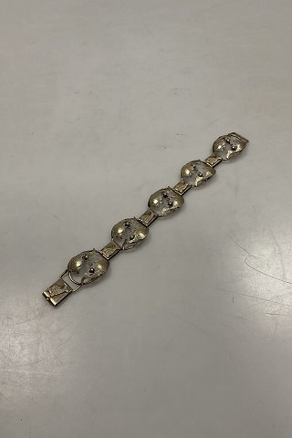 Gilded Silver Bracelet with fish by Niels Anker Leth Jensen No. 2