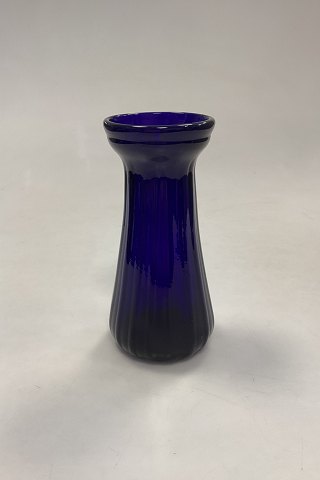 Cobalt blue Flower Bulb Vase Holmegaard / Kastrup /Fyens Glassworks