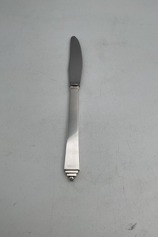 Georg Jensen Sterling Silver Pyramid Luncheon Knife Serrated Blade No 024
