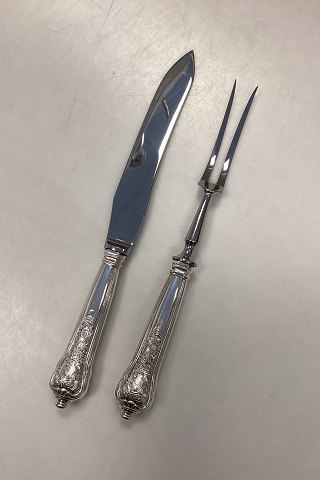 Anton Michelsen Sterling Silver Rosenborg Carving Set