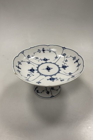 Royal Copenhagen Musselmalet Riflet Opsat Kageskål No 458