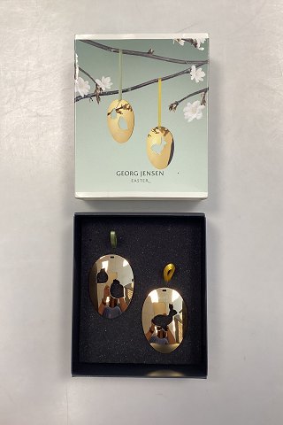 Georg Jensen Annual Easter Shells  2005 - Easter Bunny and Easter Chick
