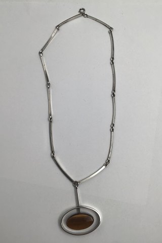 Niels Erik From Sterling Sølv Halskæde (Tigerøje)