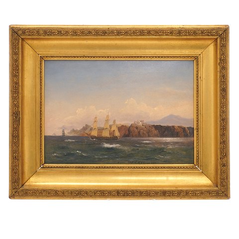 C. F. Sørensen, 1818-79, oil on plate. Signed and 
dated June 5th 1845. Visible size: 23x33cm. With 
frame: 29x39cm