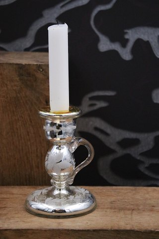 19th century candlestick with handle in poor man