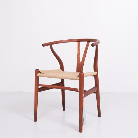 Y-Stole - Model CH24 - Mahogni & Naturflet - Hans J. Wegner - Carl Hansen & Søn - 2 stk. på lager